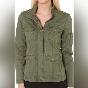 Kensie Jeans Olive Utility Jacket - Size Large